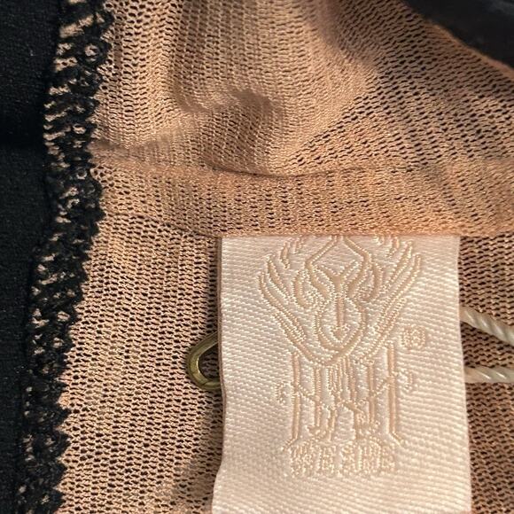 We Are HAH/Free People Guard Her Convertible Bra Garter Set Noir Black Lace Sm - Picture 10 of 11